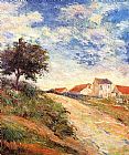 Paul Gauguin The Road Up painting